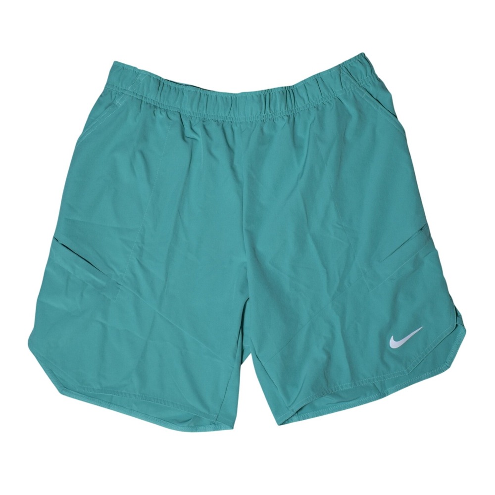 Nike Court Dri-FIT Advantage 9" Tennis Shorts Men's XL Green Teal NEW DR6546-392